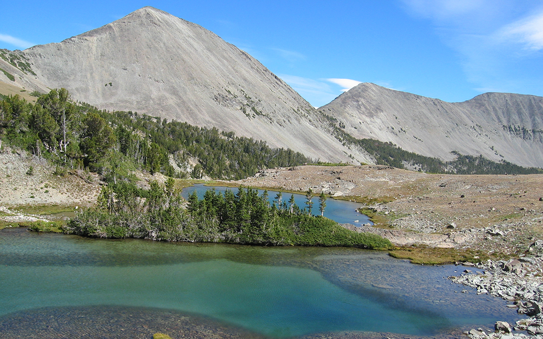 Sunlight Lake, Crazy Mountains, igneous